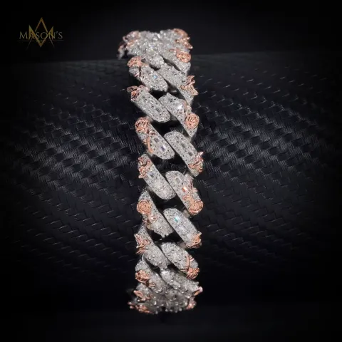 Elysian Baguette Link Bracelet · 15 mm — detail 3