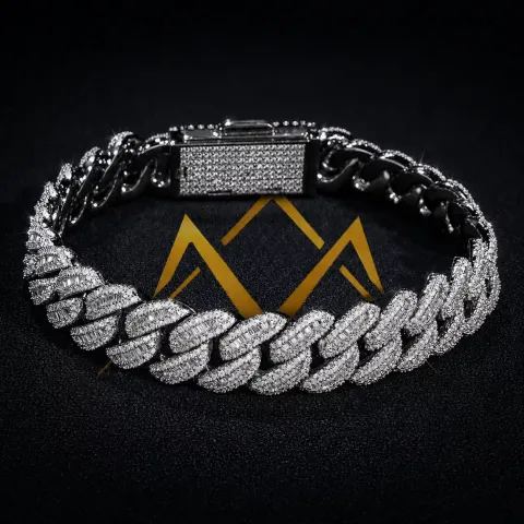 Credence Baguette Link Bracelet · 12 mm — detail 8