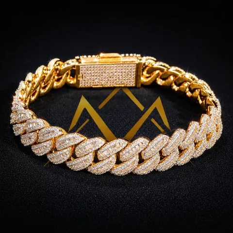 Credence Baguette Link Bracelet · 12 mm — detail 6
