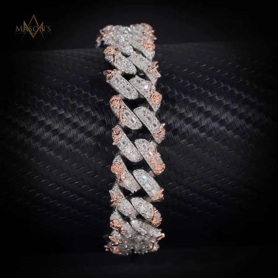 Elysian Baguette Link Bracelet · 15 mm