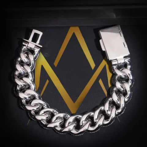 Monarch's Cuban Link Bracelet · 20 mm — detail 4