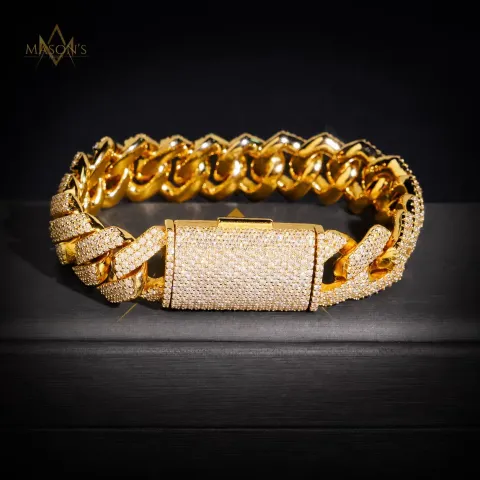 Oligarch's  Cuban Link Bracelet · 16 mm — detail 7